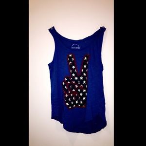 Lucky Brand peace sign tank